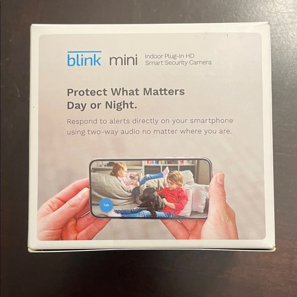 NIB Blink Mini Indoor Plug-In HD Smart Security Camera